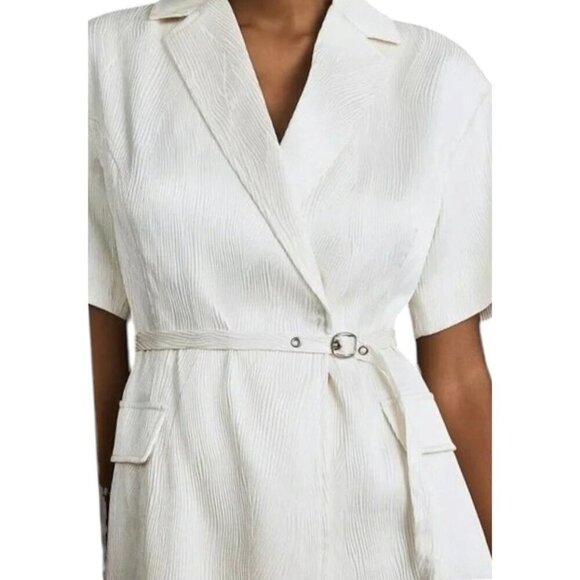 Anthropologie 4SI3NNA Womens M Lorenzo Short Sleeve Belted Blazer Dress NWT - Picture 1 of 15